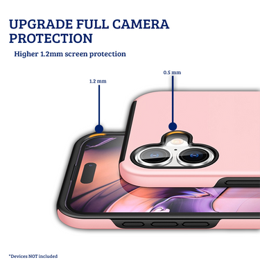 iPhone 16 Comprehensive Protection Case Cover with Magnetic Ring Holder: Anti-Shock, Anti-Falling - Red